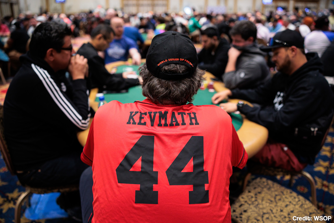The illustrious Kevin Mathers aka KevMath competes in Event 49 -- 1500 Super Turbo Bounty No-Limit Hold em